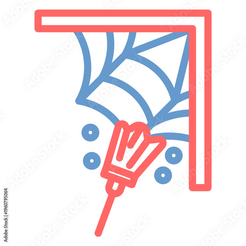 Cobweb Remover Vector Icon