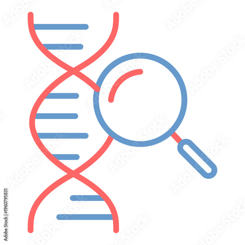 Genetic Finding Vector Icon