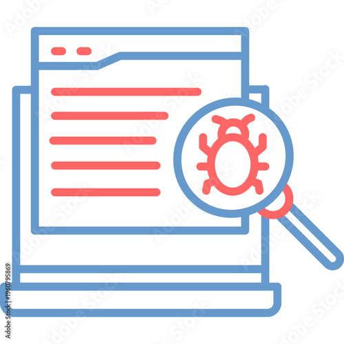 Debugging Vector Icon