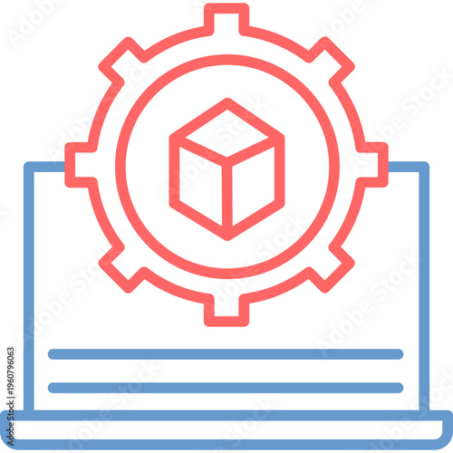 Virtual Machine Vector Icon