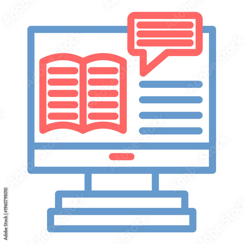 ELearning Platform Vector Icon