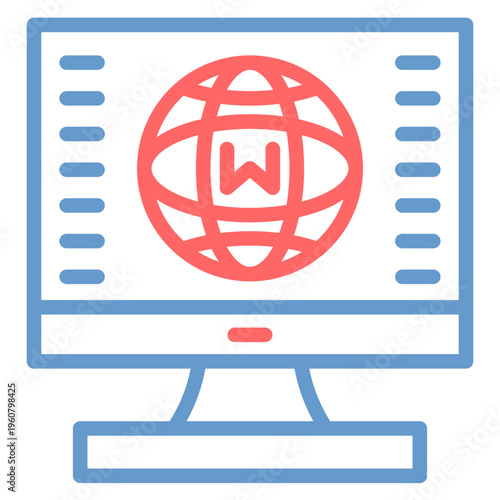 Domain Registration Vector Icon