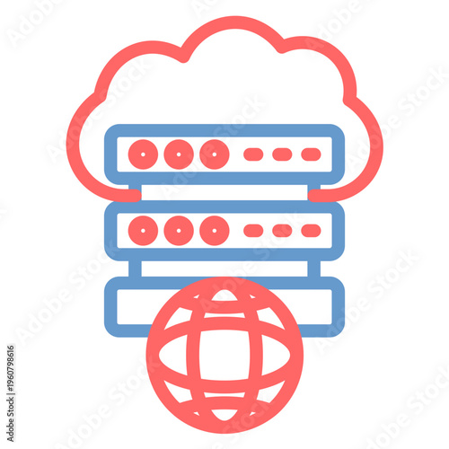 Shared Hosting Vector Icon