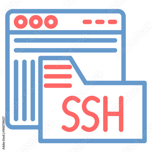 SSH Access Vector Icon