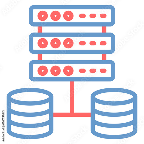 Virtual Private Server Vector Icon