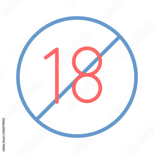 Age Limit Vector Icon