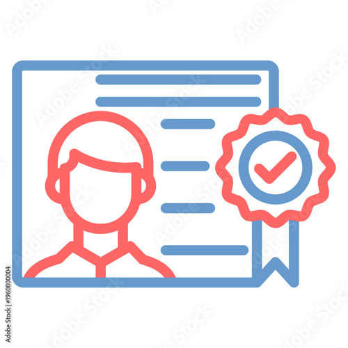 Digital Certificate Vector Icon