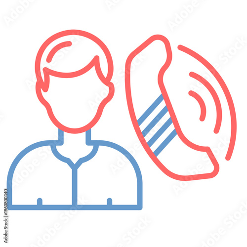 Minimal Contact Vector Icon