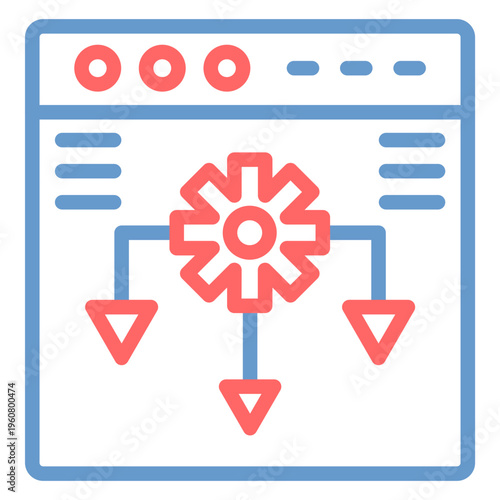 Design Algorithm Vector Icon