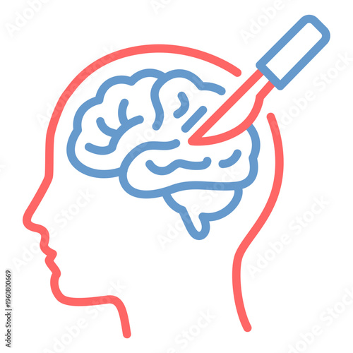 Brain Surgery Vector Icon