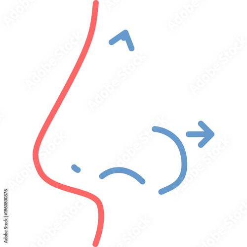 Rhinoplasty Vector Icon
