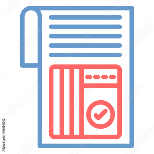 Frequency Table Vector Icon