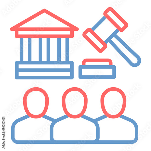 Government Auction Vector Icon