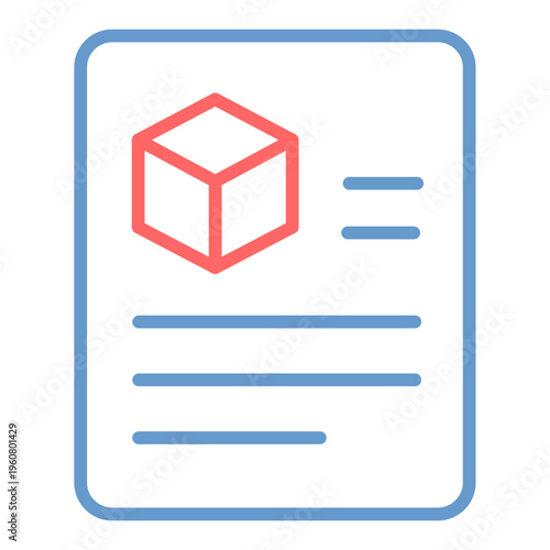 Item Description Vector Icon