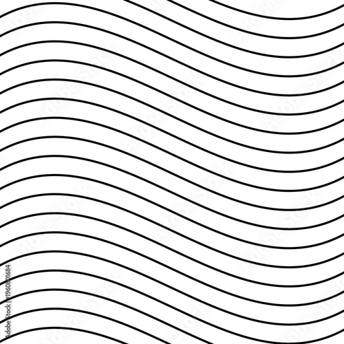 Black wavy lines on white background