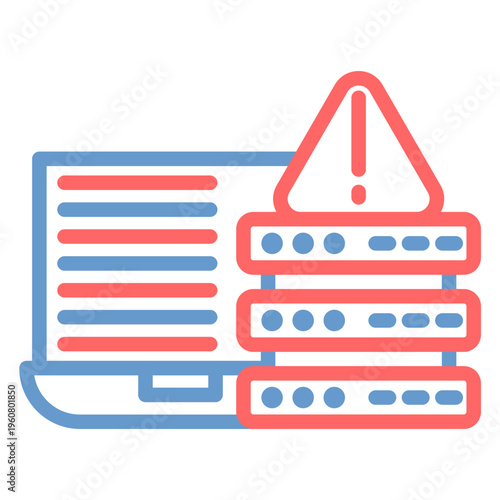Internet Server Error Vector Icon