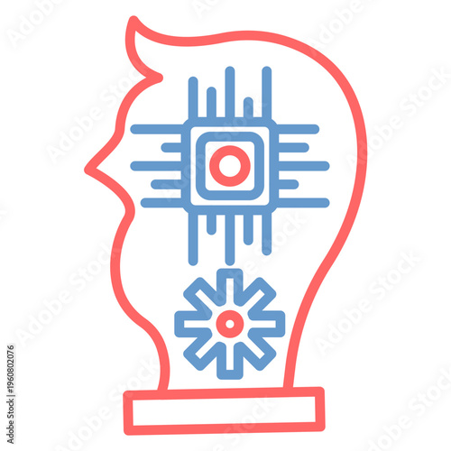 Machine Learning Vector Icon