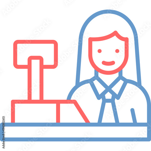 Cashier Vector Icon