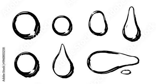 Collagen Gel Drops Realistic 3D Cosmetic Serum Vector Set