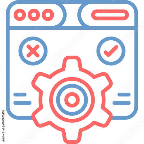 Functional Testing Vector Icon