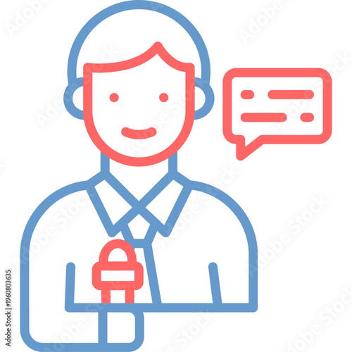 Reporter Vector Icon