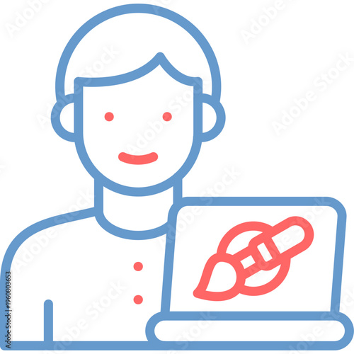 Graphic Designer Vector Icon