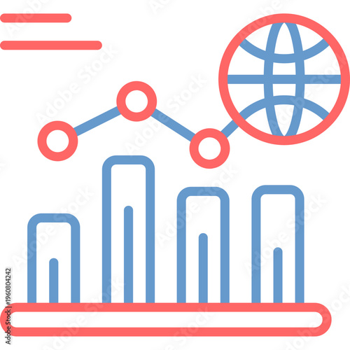 Network Growth Vector Icon