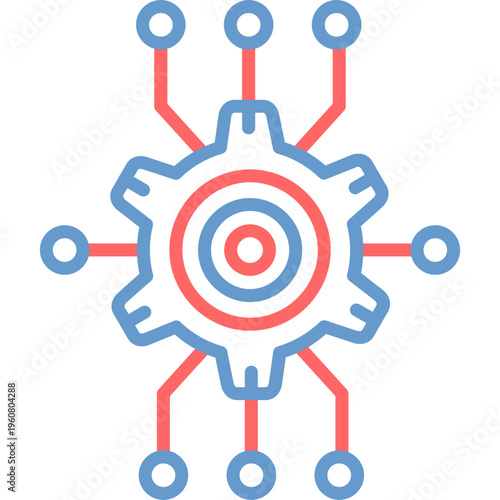 Network Integration Vector Icon