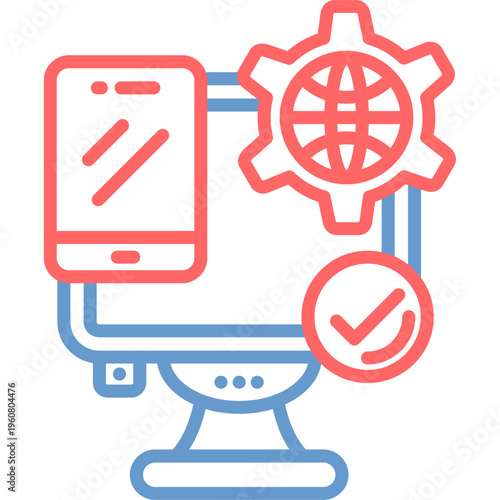 Network Compatibility Vector Icon