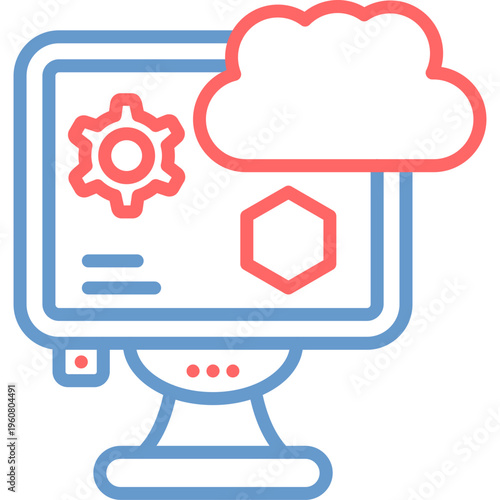 Network Virtualization Vector Icon