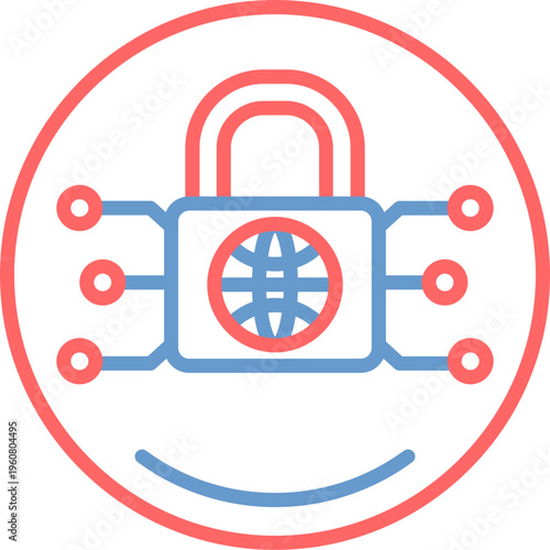Network Encryption Vector Icon