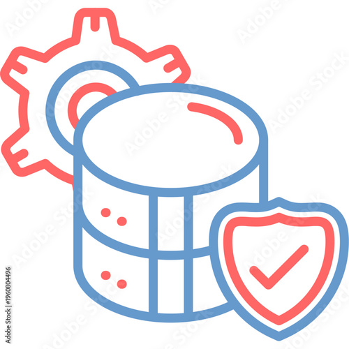 Network Data Protection Vector Icon