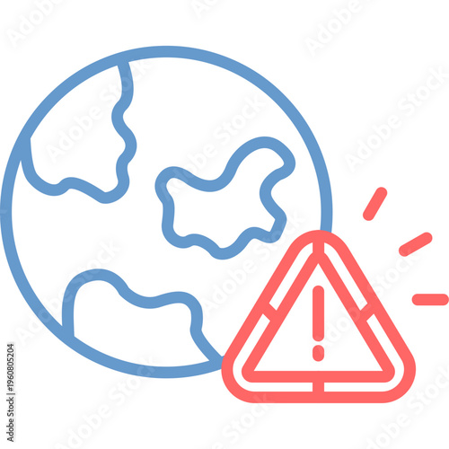 Environmental Risk Vector Icon