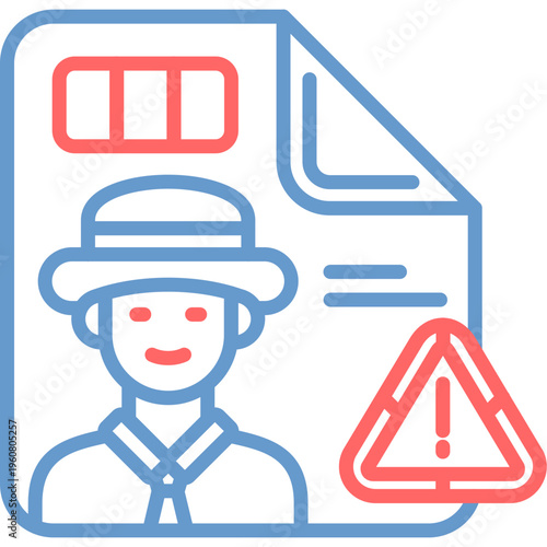 Insider Threat Vector Icon