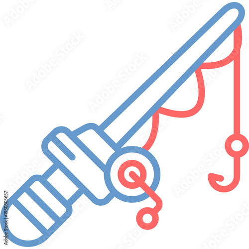 Fishing rod Vector Icon