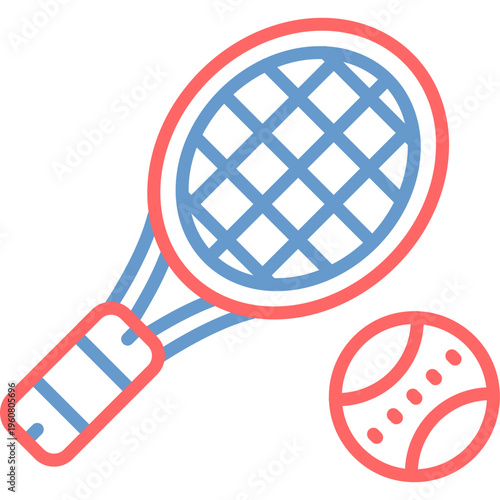 Tennis racket Vector Icon