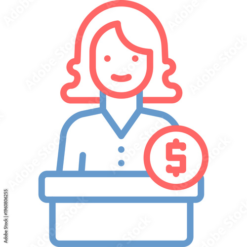 Bribed Judge Vector Icon