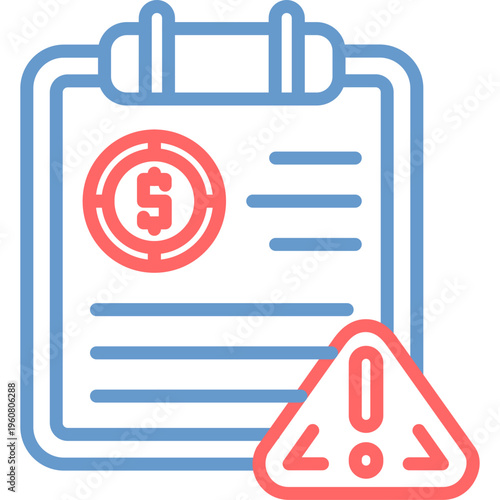 Corrupt Clipboard Vector Icon