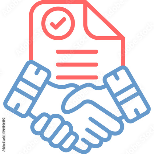 Smudged Contract Vector Icon