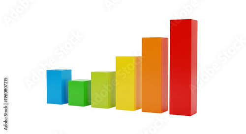Free Download 3D Bar chart showing business growth - GFXLoad