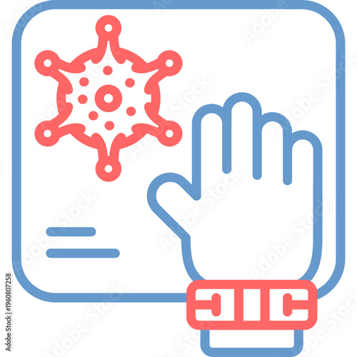 Contaminated Surfaces Vector Icon