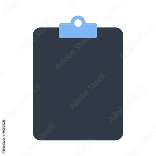 Medical folder icon flat vector, healthcare records file symbol