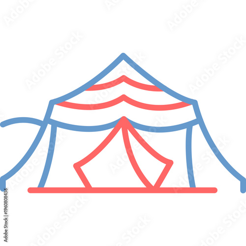 Bedouin Tent Vector Icon