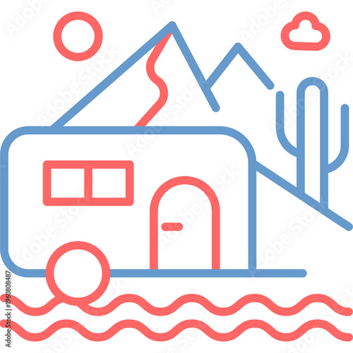 Caravan Vector Icon