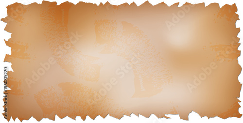 Ancient parchment with faded and mysterious inscriptions