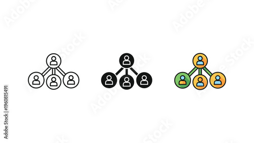 family tree structure with three generations vector illustration
