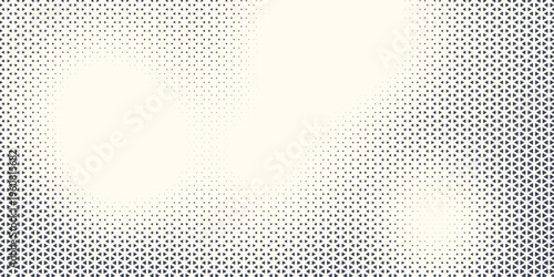 Seamless halftone triangle pattern. Random vector noise texture