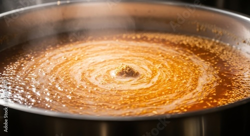 Thick, cloudy brewing mixture of hot water and crushed malt grain undergoing conversion in a stainless steel vessel, sugar, grain conversion, enzyme