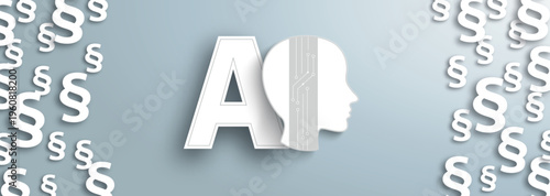 AI Artificial Paragraphs Gray Header