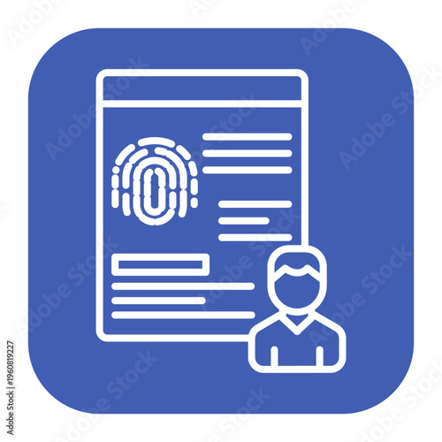 Biometric Data Icon
